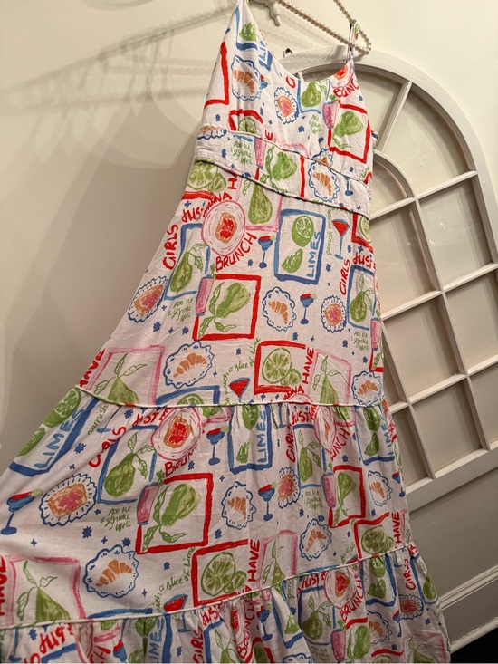 Cynthia Rowley Dresses & Skirts - Brunch & Cocktail Novelty Print Tiered Maxi Dress tomato girl whimsical coastal